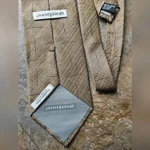 Jhane Barnes Tie Geometric Print 100% Silk